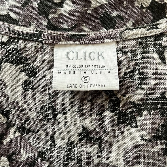 Click by Color Me Cotton 100% linen top - Picture 6 of 7